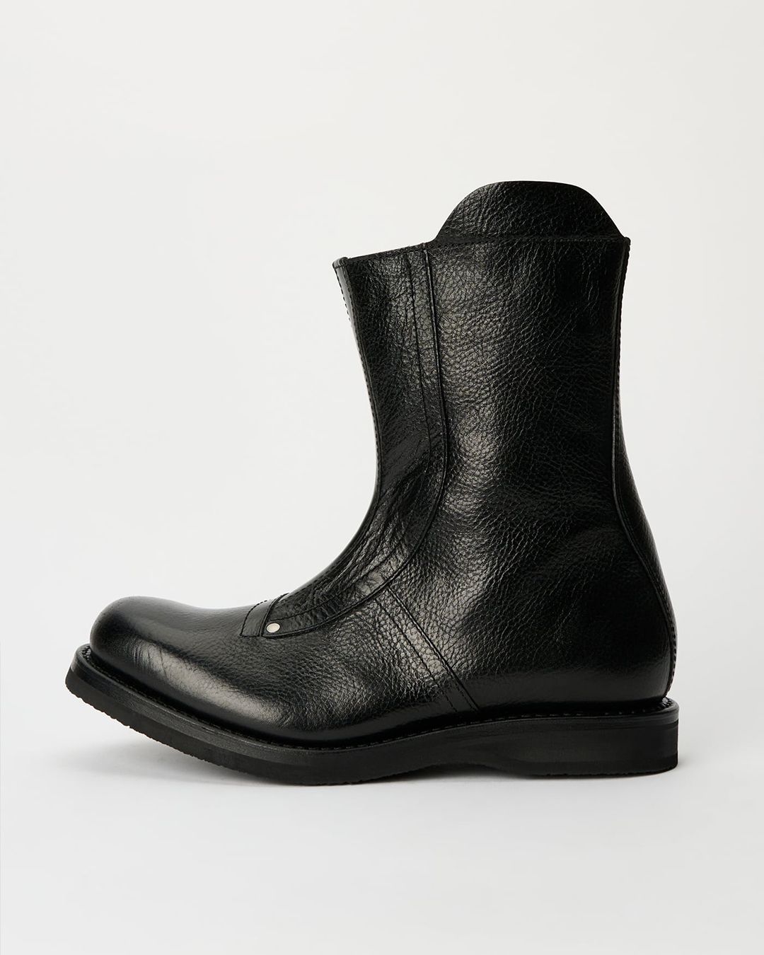 MOTO BOOT   Deep Black Leather
