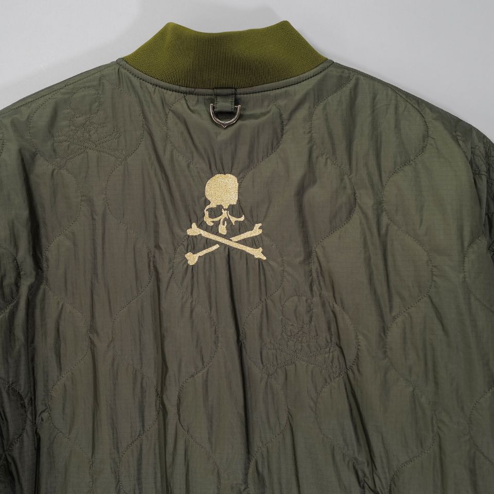 【MASTERMIND WORLD】 QUILTED JACKET  OLIVE
