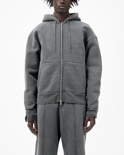 RASCAL HOOD   Worn Black Hefty Fleece