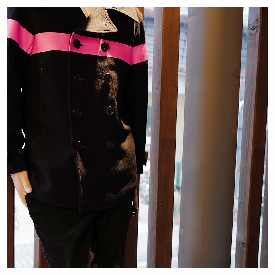 SEQUEL - 【Last1 M】SQ-21AW-JK-06 P-COAT NAVYxPINK | River