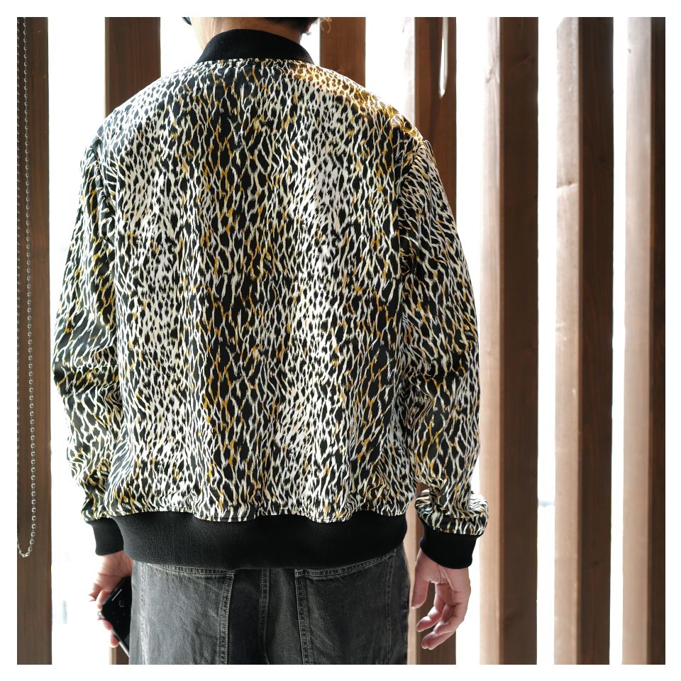 MINEDENIM - Leopard RC.Satin Rib Zip Blouson | River