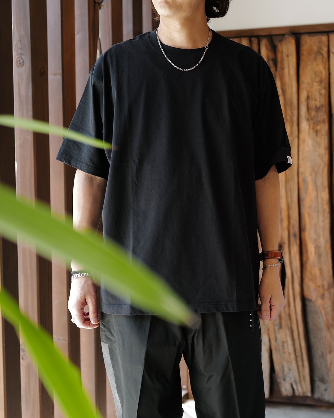 HIGH GAUGE T-SHIRT  [BLACK]