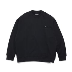 GX-S24-CN-04  CREW NECK SWEAT SHIRT   BLACK