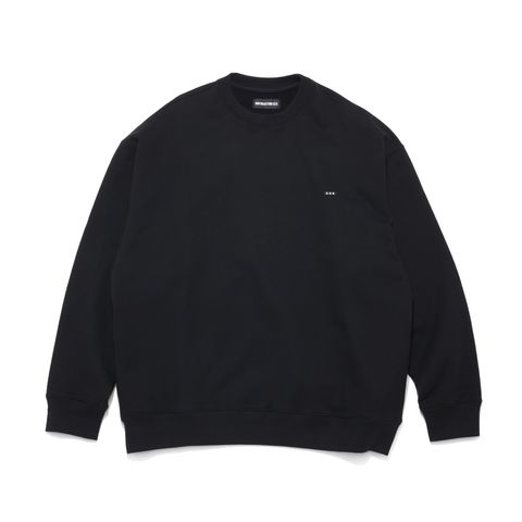 GX-S24-CN-04  CREW NECK SWEAT SHIRT   BLACK