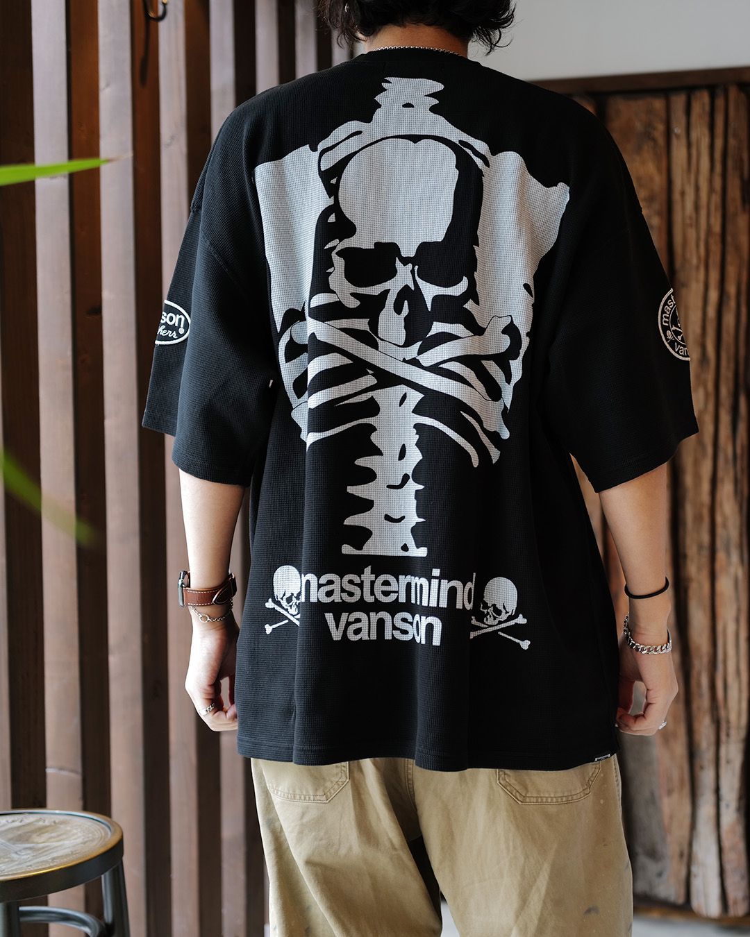 【MASTERMIND WORLD】 xVANSON  THERMAL SS TEE BOXY FIT