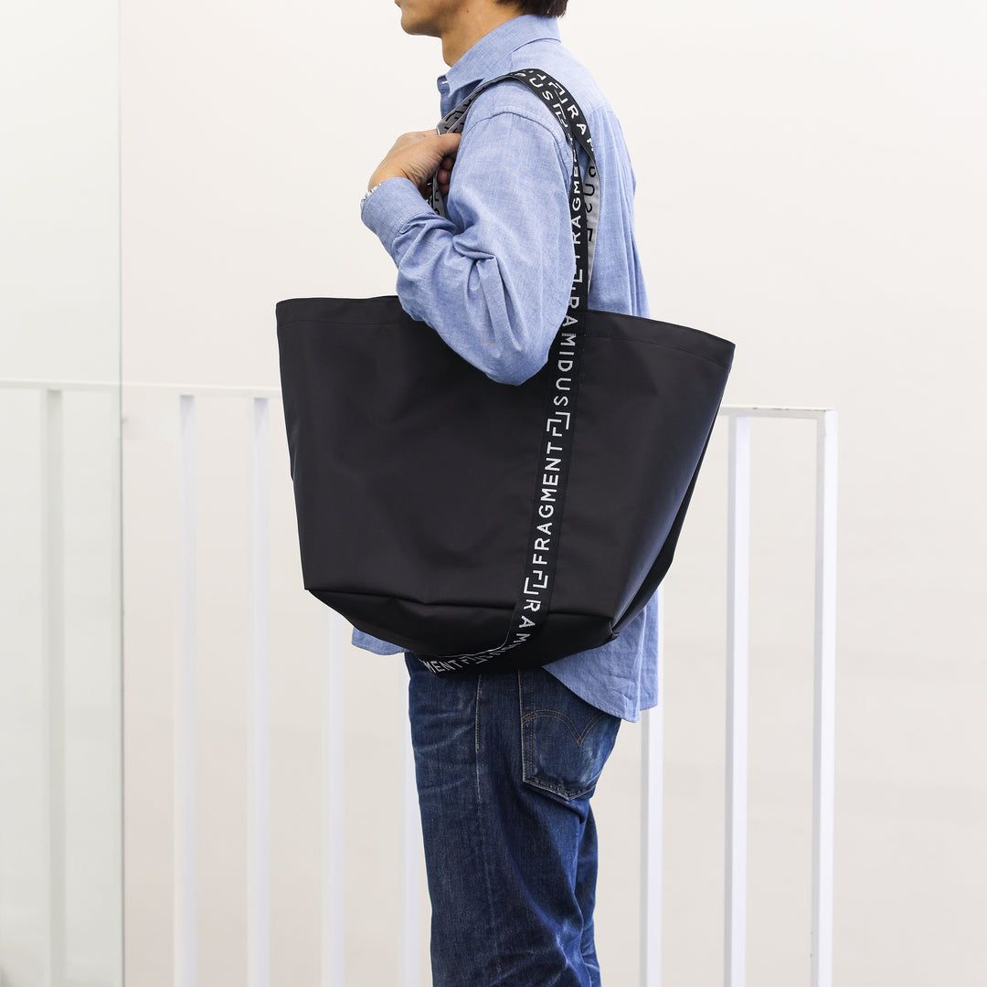 RAMIDUS SQUARE TOTE BAG (M) 【FRAGMENT DESIGN × RAMIDUS】 BLACK