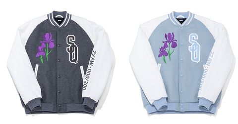 SEQUEL - 【Last1 M】SQ-22AW-JK-06 VARSITY JACKET SAX BLUE | River