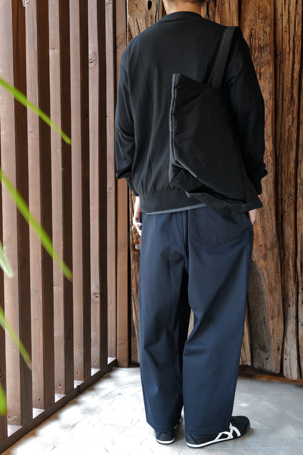 Maison Margiela コットントラウザーズ ダークブルー