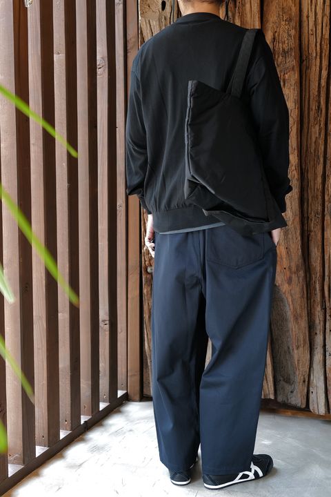 Maison Margiela コットントラウザーズ ダークブルー