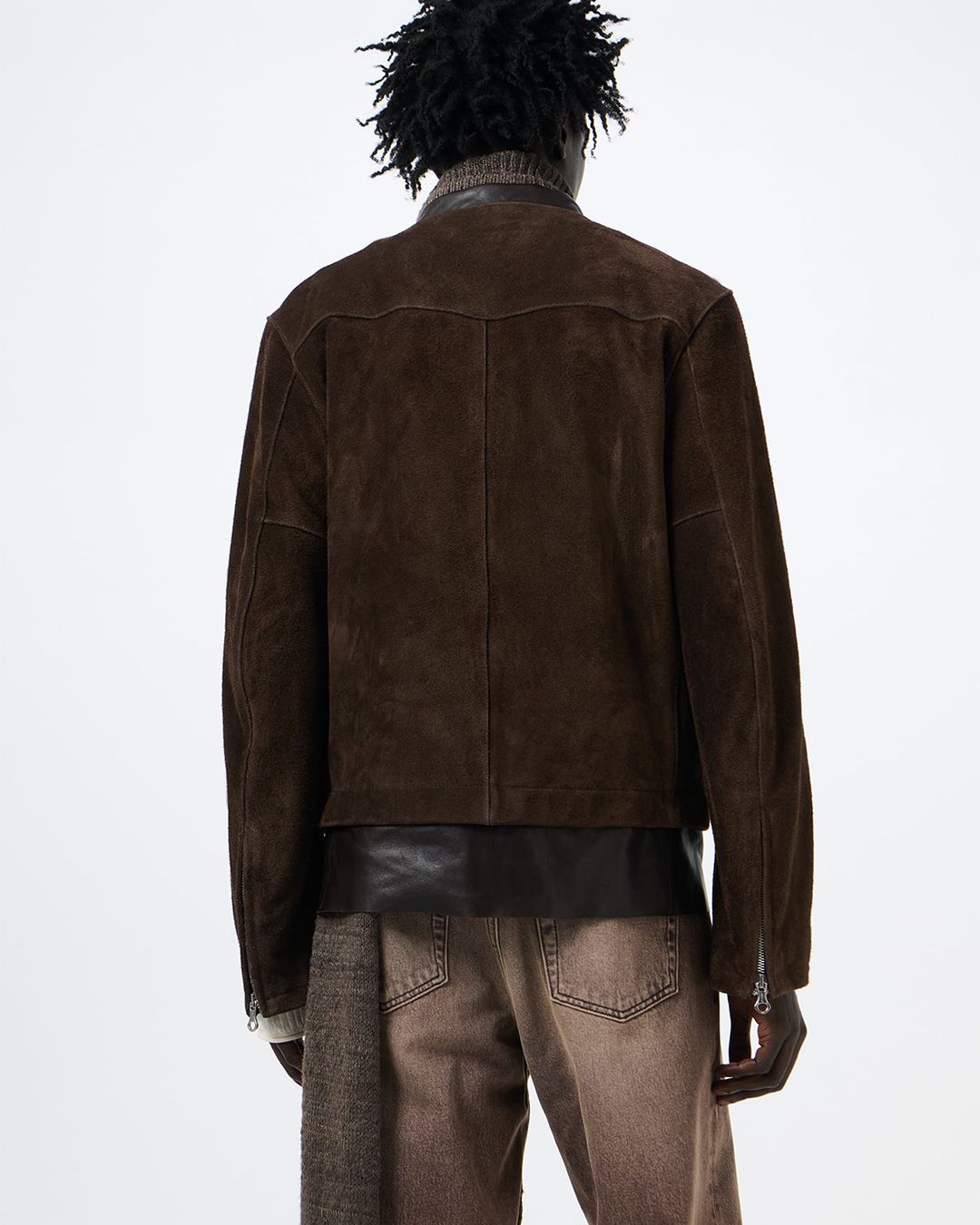 DRIFT JACKET  Wenge Brown Wet Suede