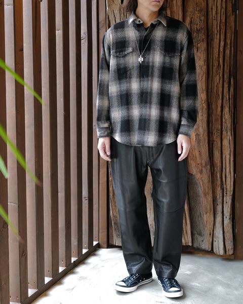 SEQUEL -TypeF- COW LEATHER PANTS