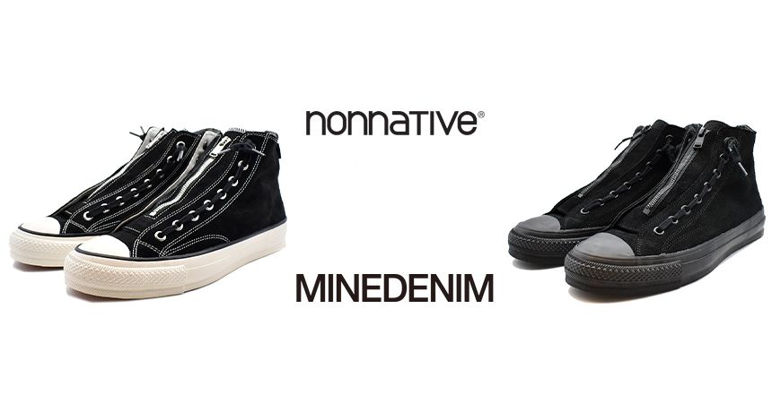 MINEDENIM × nonnative × SPINGLE コラボスニーカー