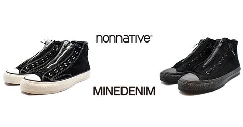 MINEDENIM × nonnative × SPINGLE コラボスニーカー