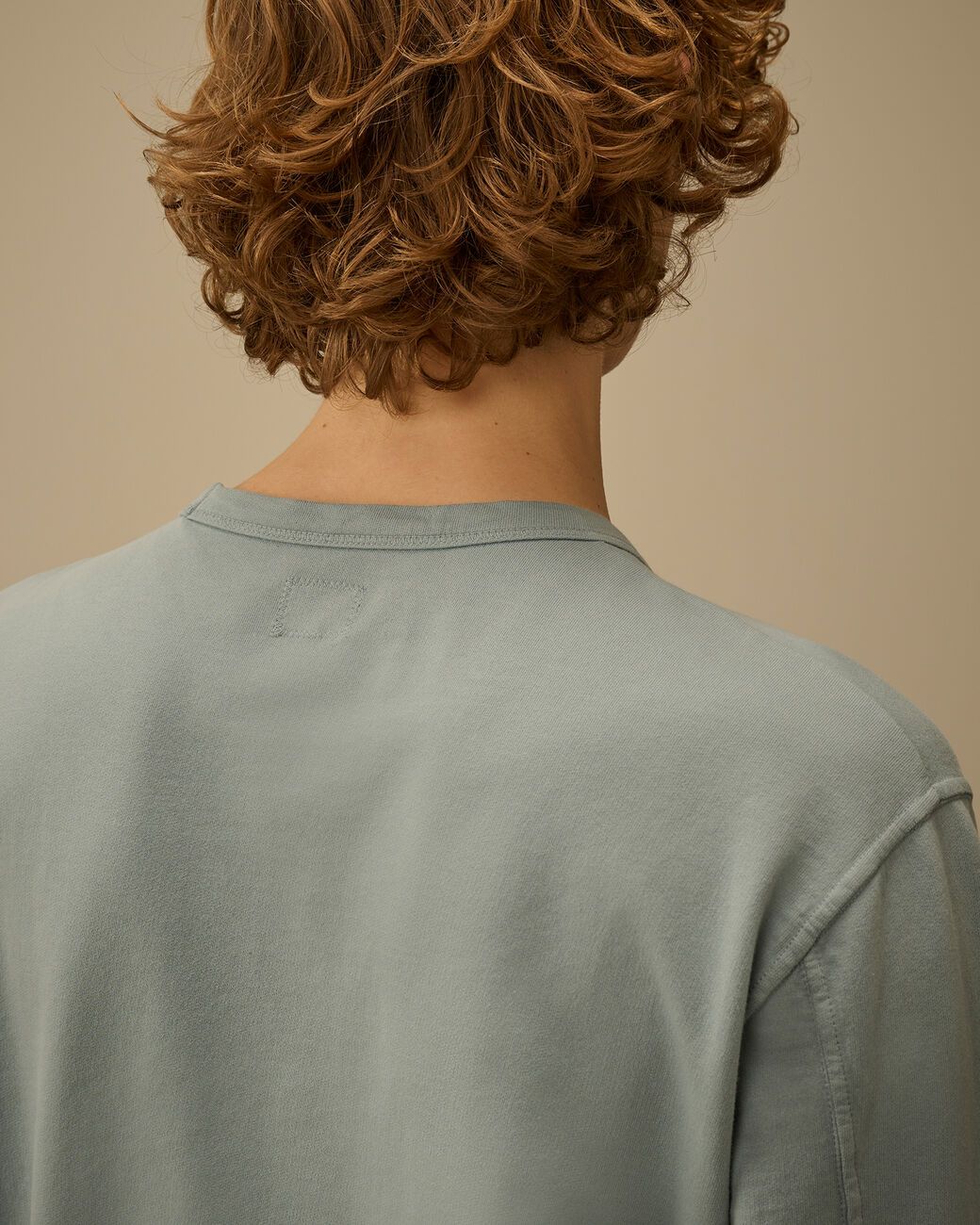 LIGHT FLEECE CREWNECK SWEATSHIRT SilverBlue