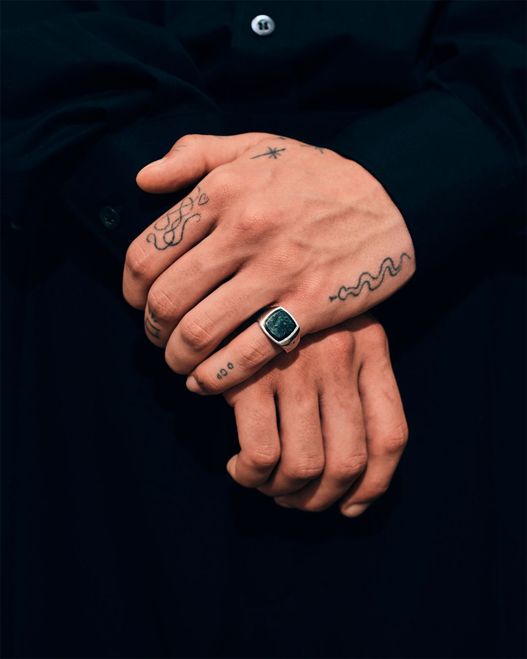 Cushion Green Marble【M】/ クッション グリーン マーブル リング【M】