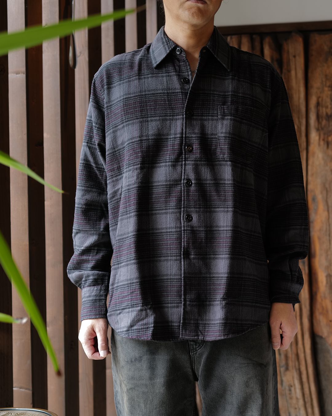 ABOVE SHIRT  Faded Nocturne Check Flannel
