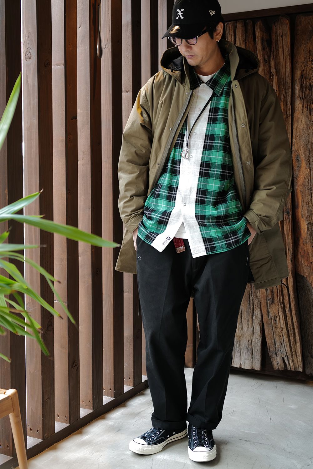 ＳＥＱＵＥＬ FISHTAIL JACKET & LINE NEL CHECK SHIRT | River