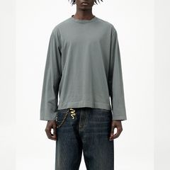 BOX LONGSLEEVE   Grey Sage Clean Jersey
