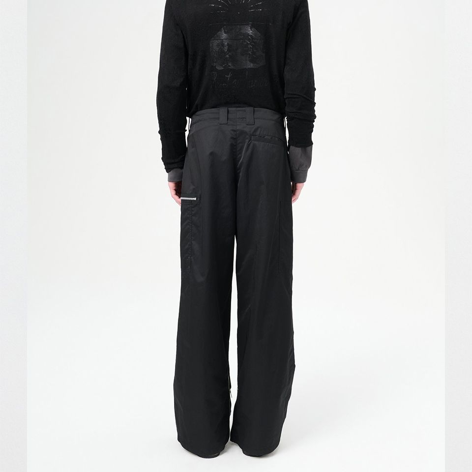 OUR LEGACY - TACTICAL CARGO Black High Gloss Sateen | River