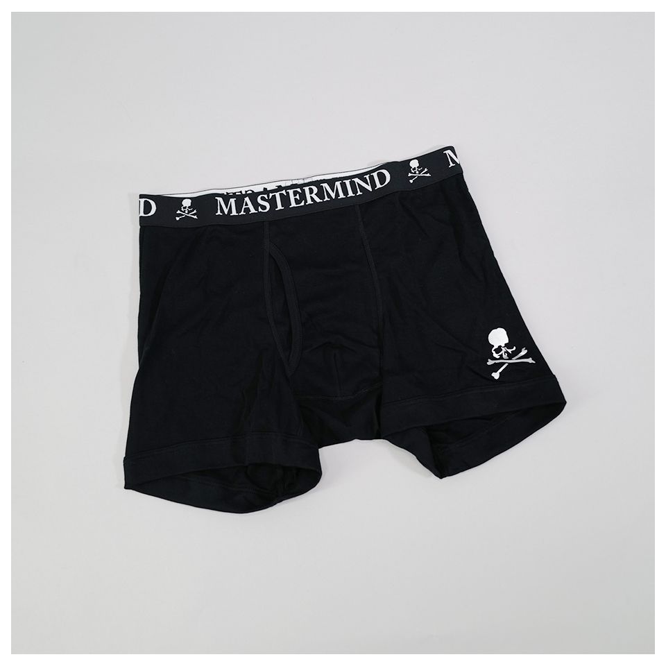 【Last1点 L】 【MASTERMIND WORLD】 T-SHIRT & TRUNKS SET  BLACK x SILVER