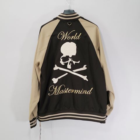 【MASTERMIND WORLD】 SOUVENIR TRACK JACKET  BROWN x MOCHA
