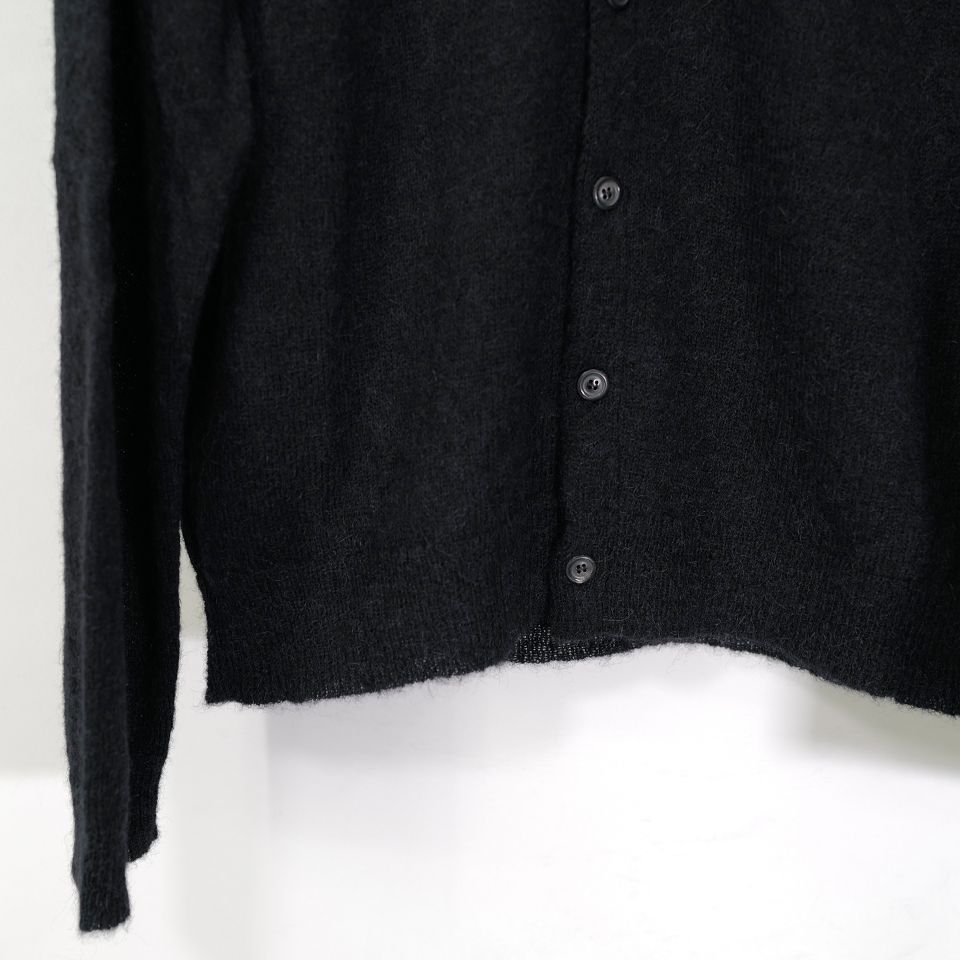 【LAST1 Size50】EVENING POLO  Black Fuzzy Alpaca