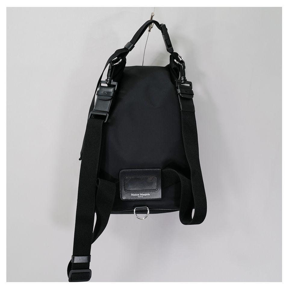 「High tech」ロールアップ バックパック / Black