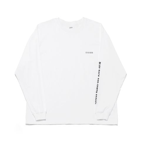 【Last1点 L】 SQ-24AW-LT-03 LONG SLEEVE T-SHIRT  WHITE