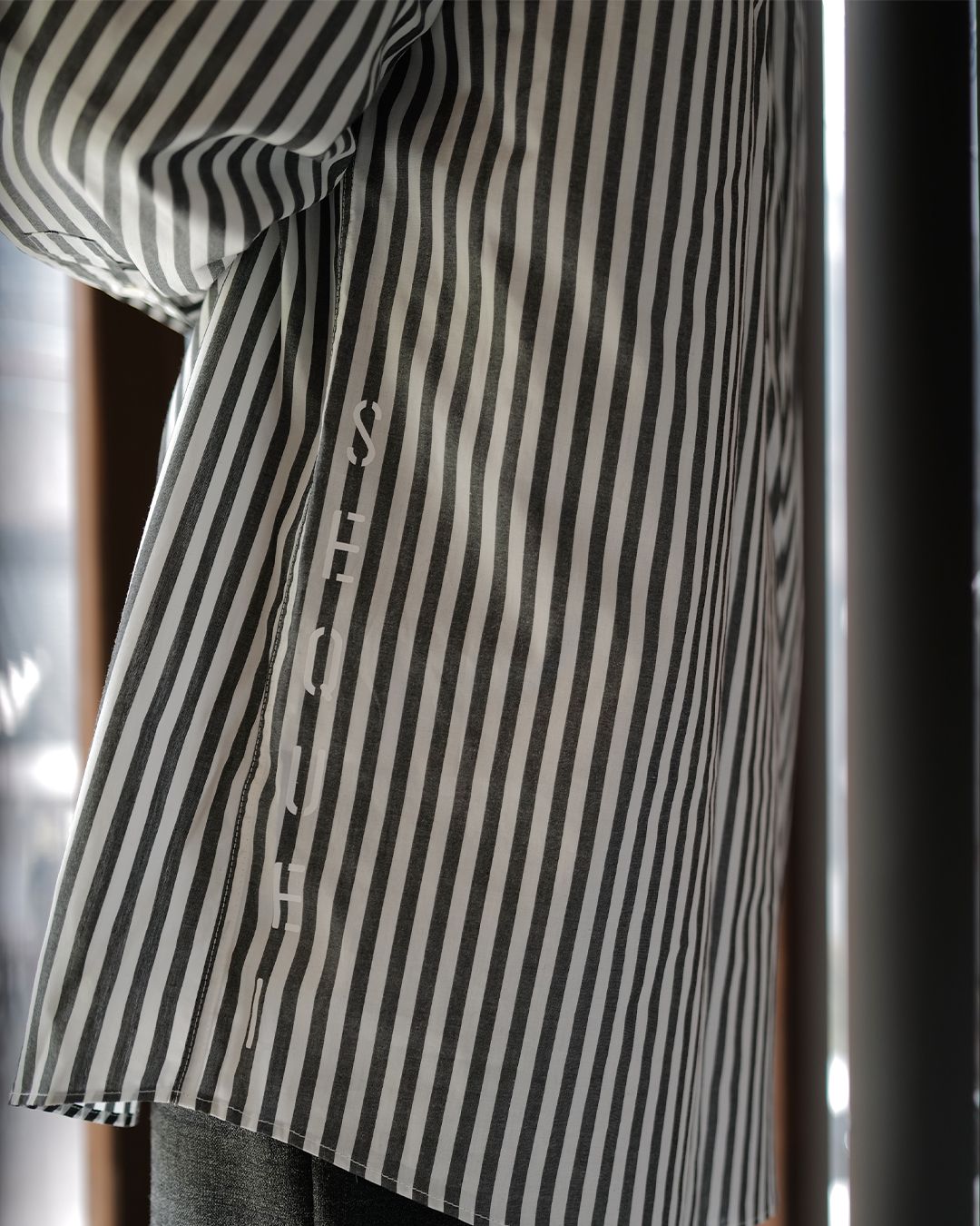 FLY FRONT SHIRT Black