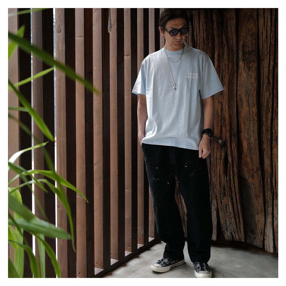 SQ-25SS-ST-03 T-SHIRT  SAXE