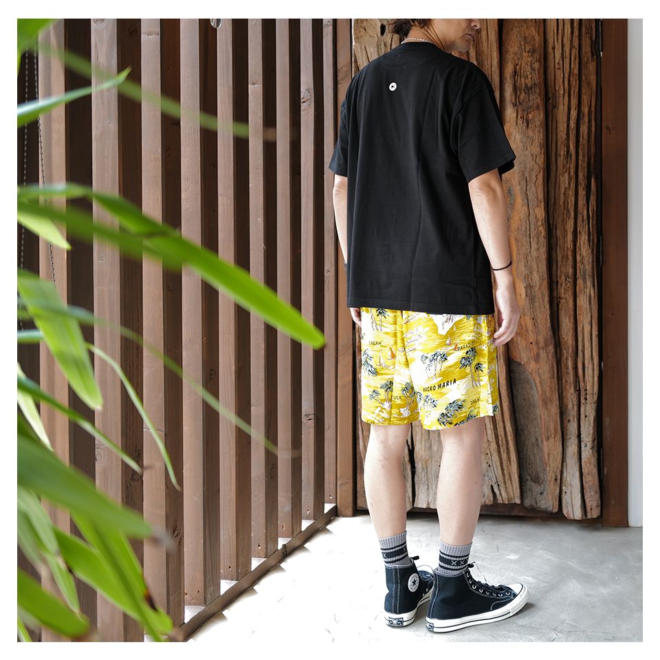 【Last1 L】WACKOMARIA × MINEDENIM Hawaiian Shorts