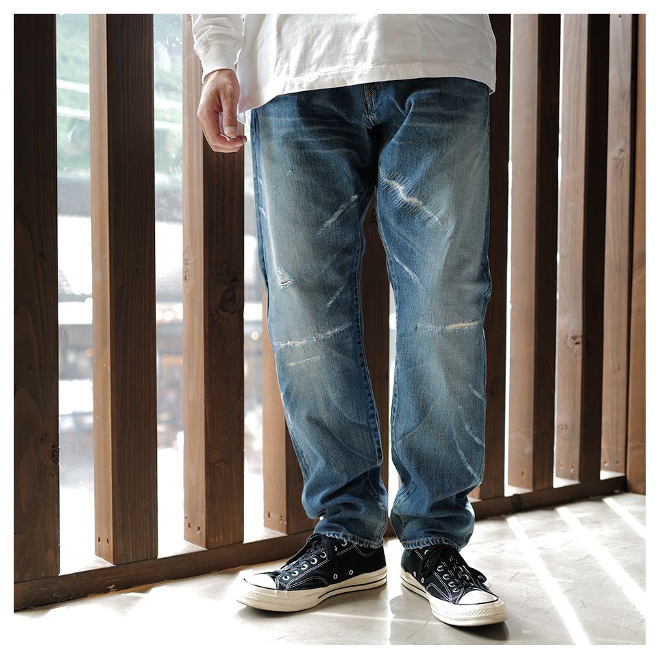 sequel fragment damege denim pants s