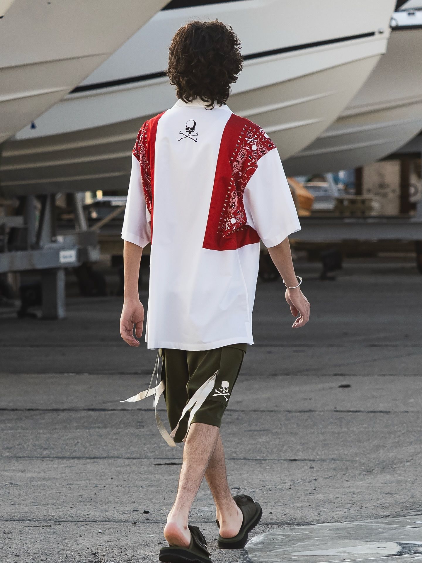【mastermind JAPAN】 JERSEY CARGO SHORTS  Olive