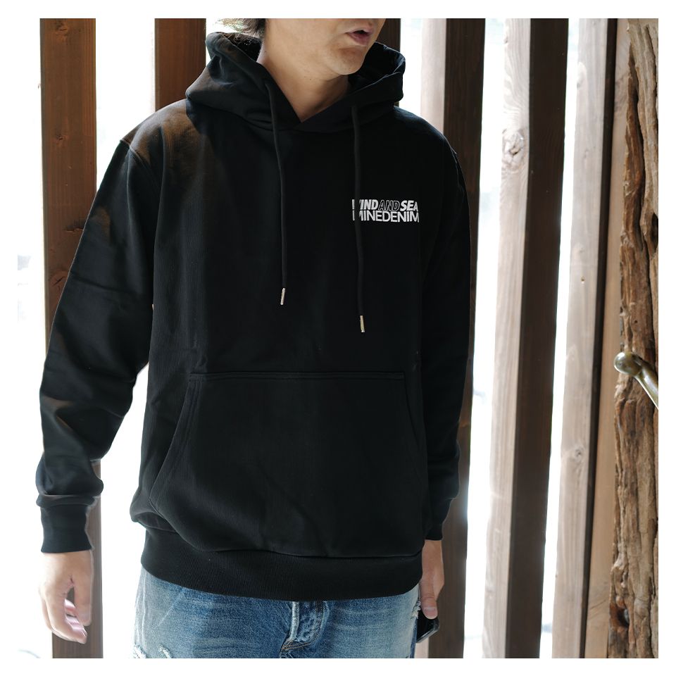 【Last1 M】WDS × MINEDENIM Photo Hoodie Black