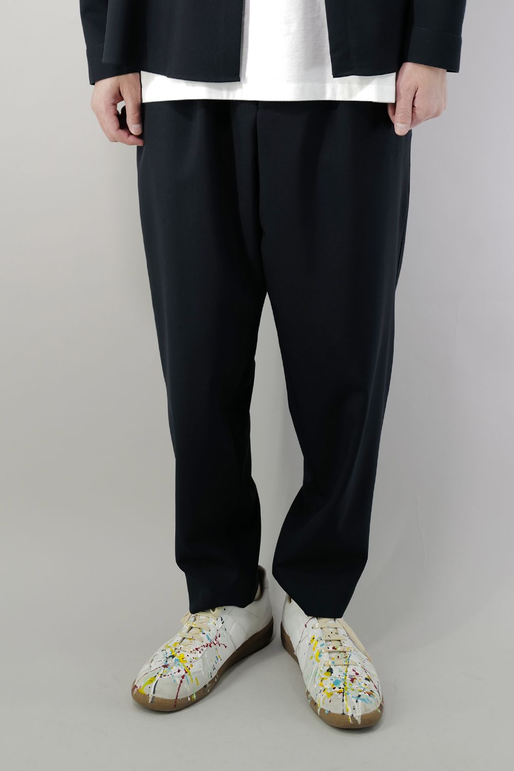 【ラスト1点Size46】TROPICAL WOOL PANTS BlueBlack