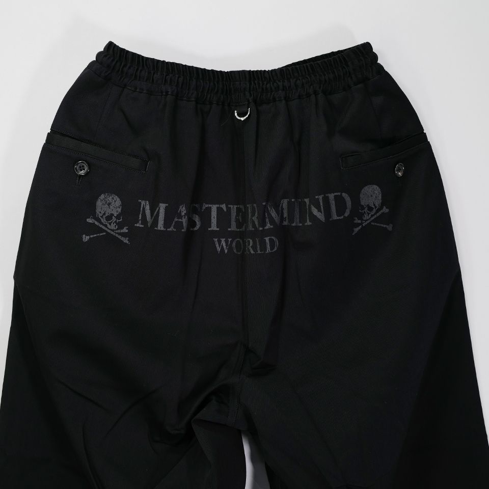 【MASTERMIND WORLD】 WIDE EASY PANTS  BLACK