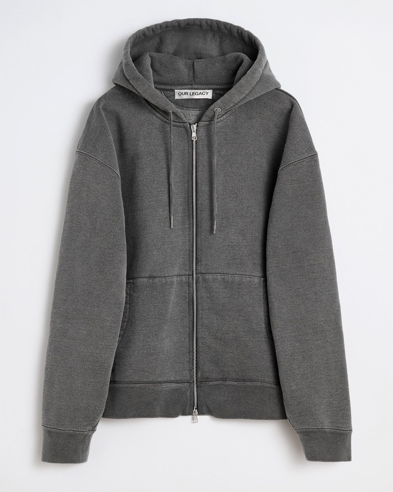 RASCAL HOOD   Worn Black Hefty Fleece