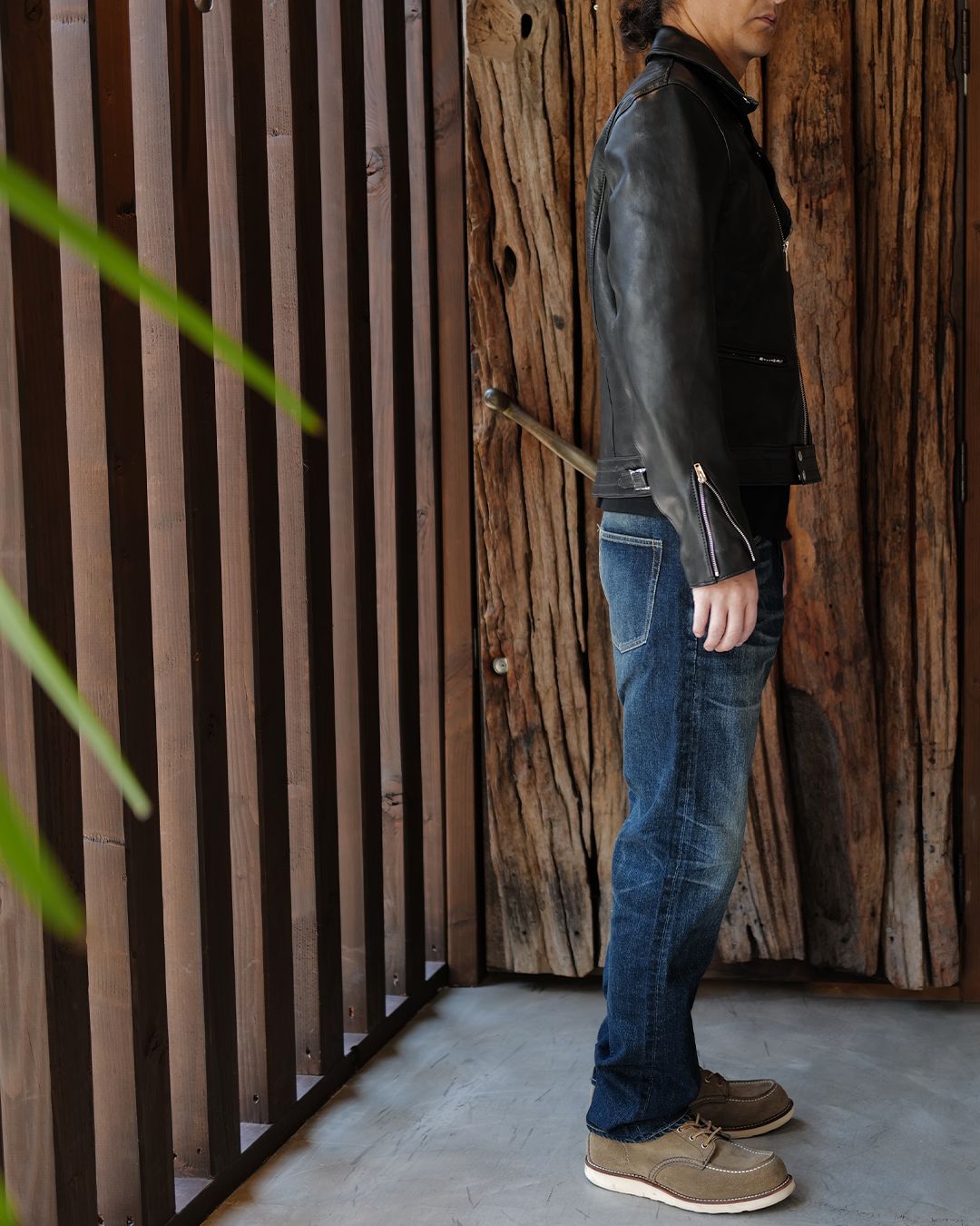 Cyclone -サイクロン- 【Tight-Fit】   (シープレザー / 裏地:ブラックニット)Black