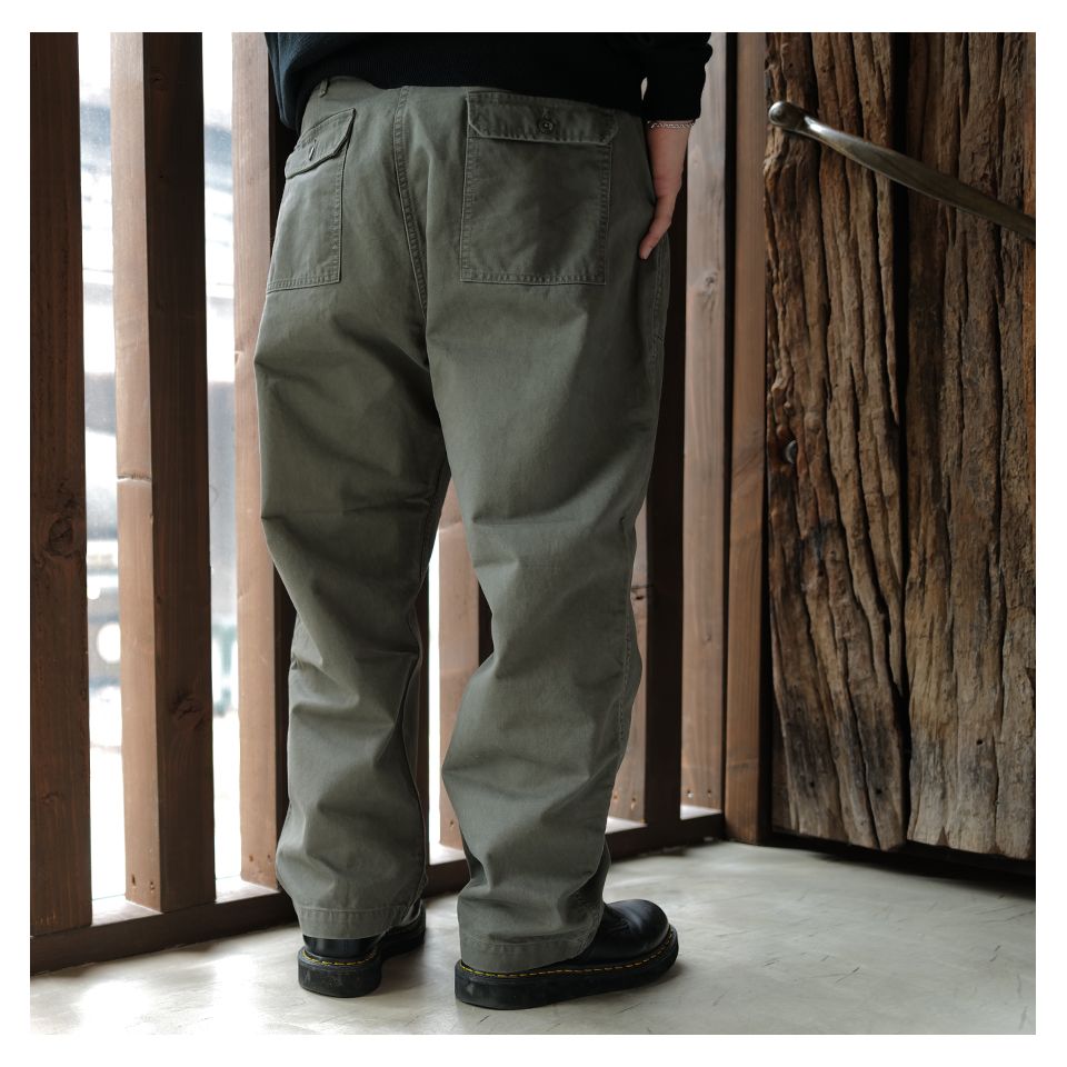 【Last1点 XL】 SQ-25SS-PT-02 BAKER PANTS (TYPE-BK) OLIVE