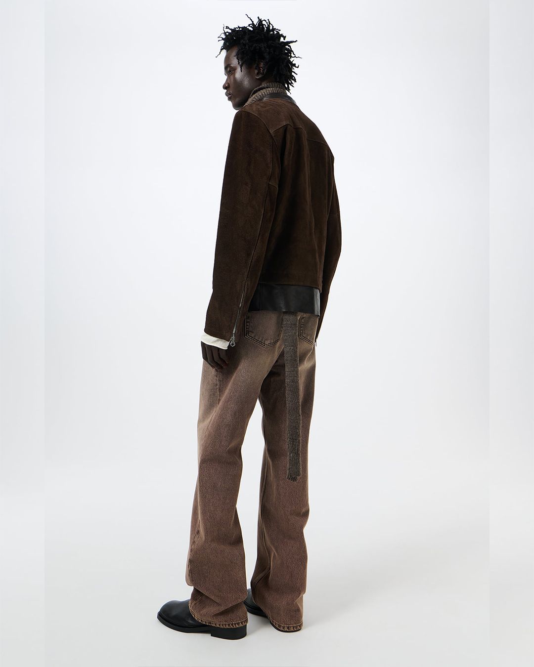 DRIFT JACKET  Wenge Brown Wet Suede