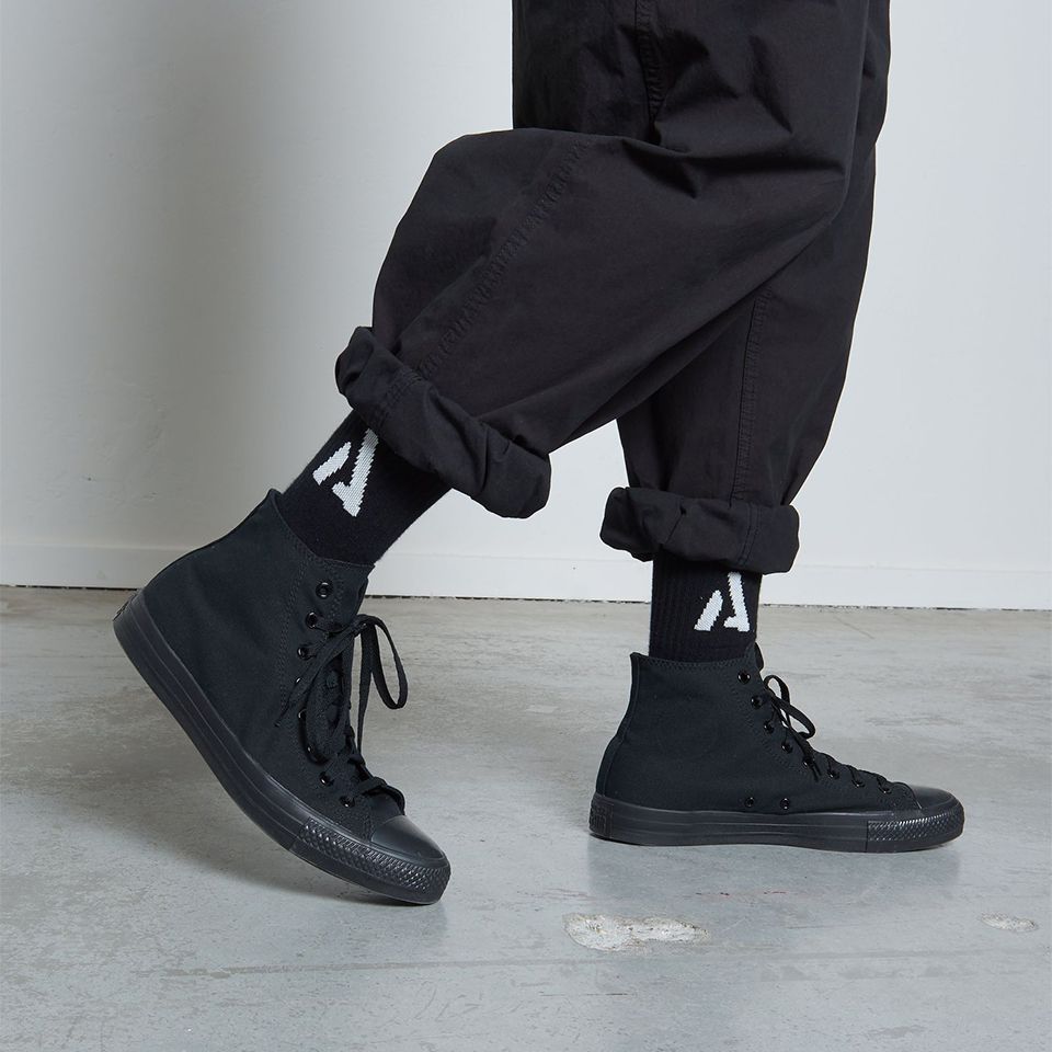 LAST1 UU2-1 Heavyweight Socks Black/Ecru