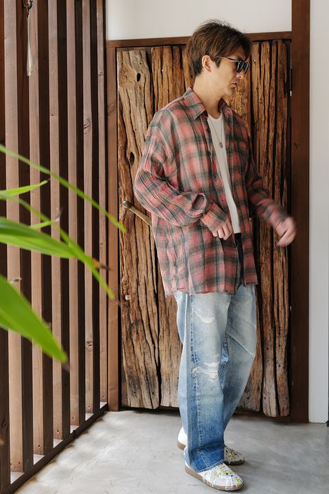 OURLEGACYのCHECKシャツSTYLEは夏におすすめ