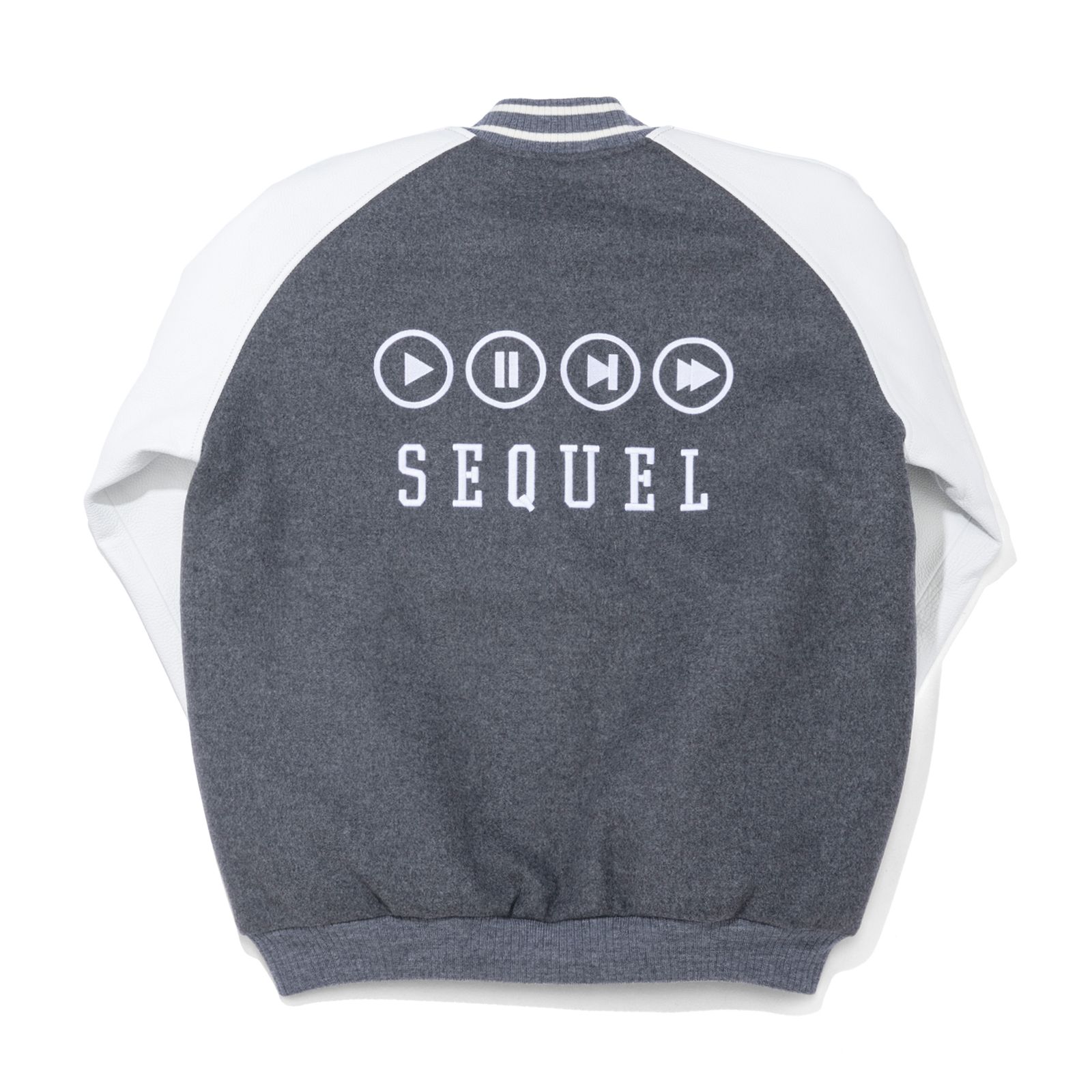 SEQUEL - 【LAST1 XL】SQ-22AW-JK-06 VARSITY JACKET GRAY | River