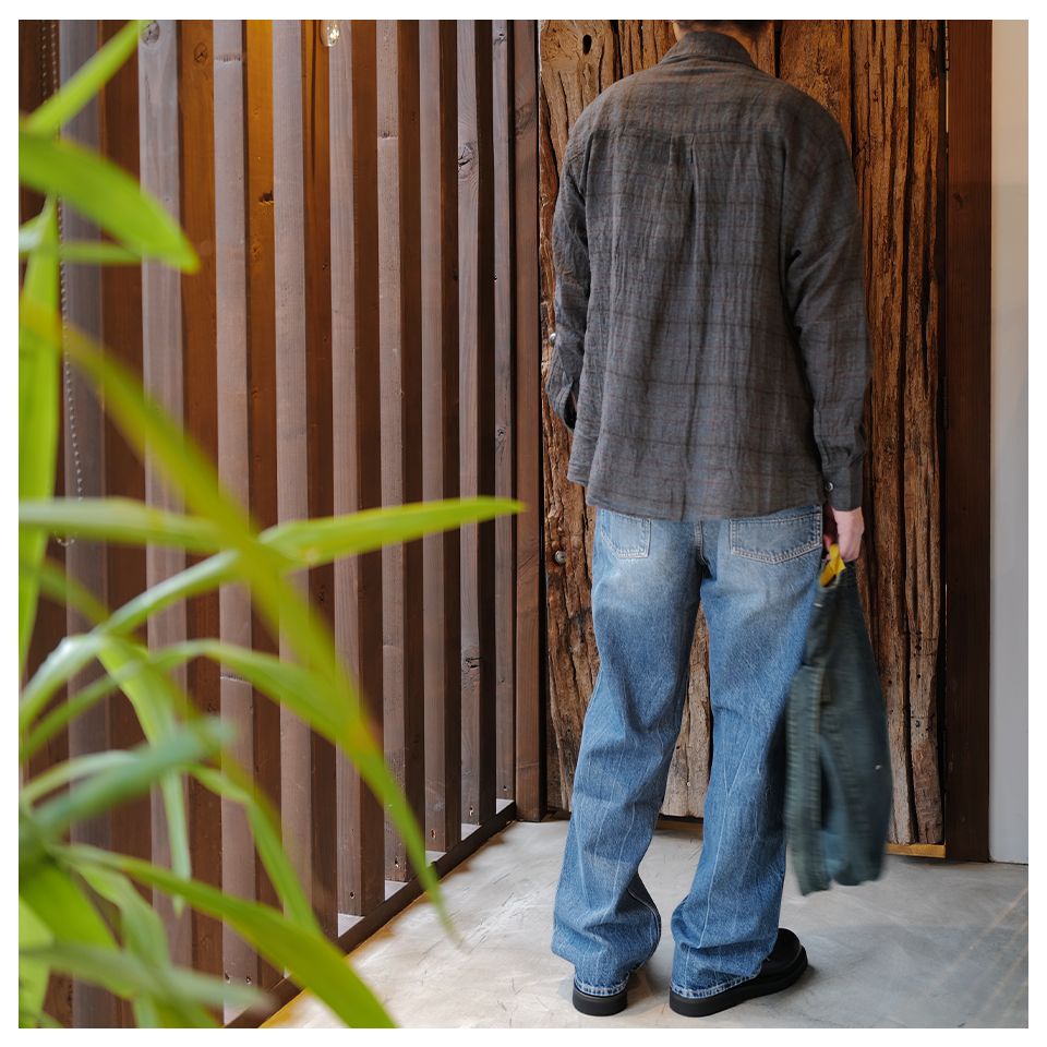 OUR LEGACY - CUT REBIRTH JACKET Choco Overdye | River OUR LEGACY - CUT REBIRTH JACKET Choco Overdye | River