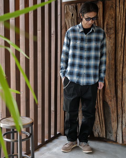 MINEDENIM -R.Flannel Ombre Western Shirt BPT-