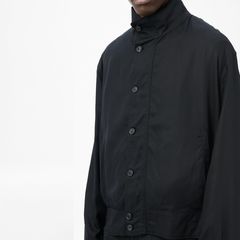 MOCK BOMBER   Draping Black Lyocell