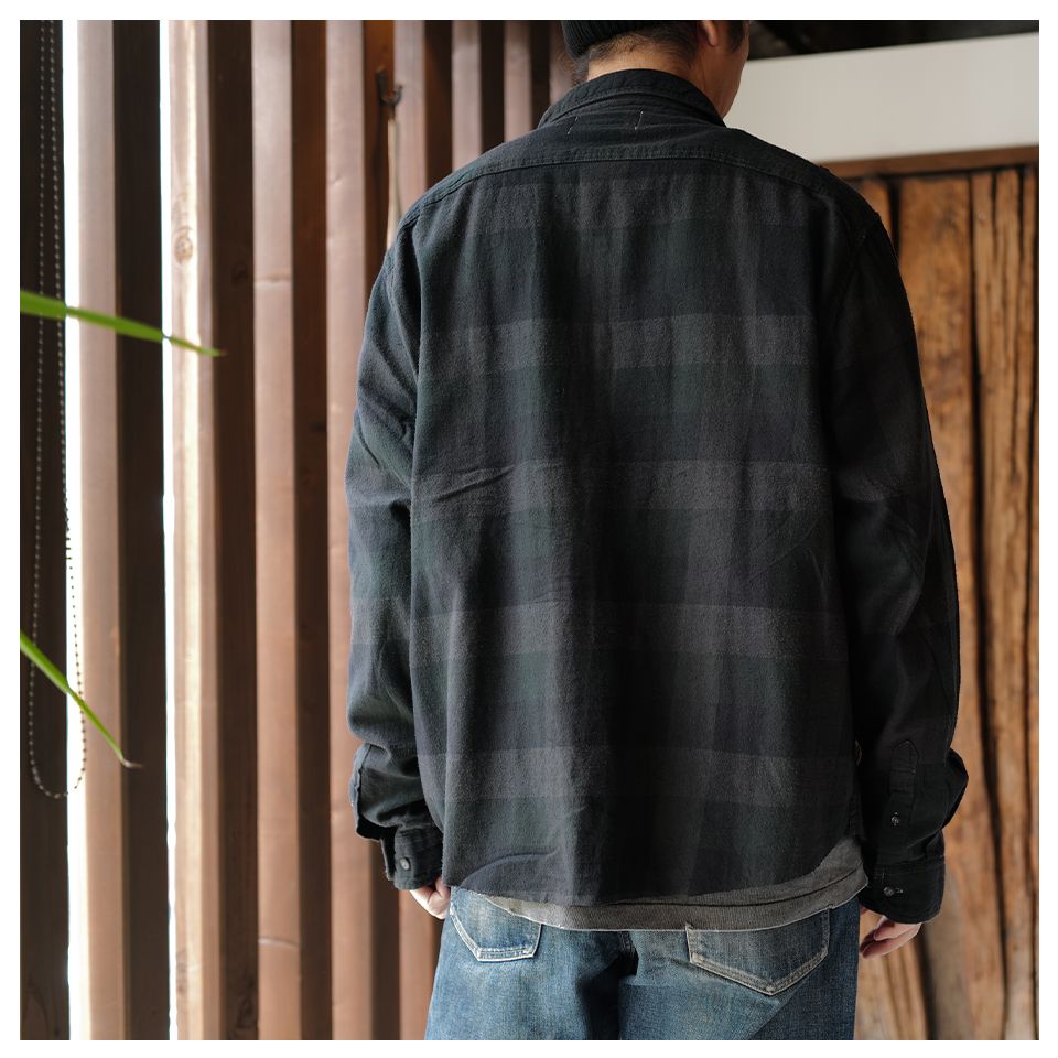 【Rafu】 Remake shirt （BLACK DYE）②