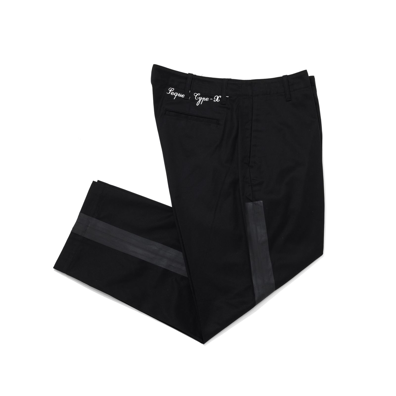 LINE CHINO PANTS (TYPE-XF)  [BLACK]