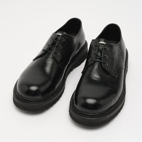 【Last1点 Size44】 TRAMPLER SHOE   Black Cracked Patent Leather