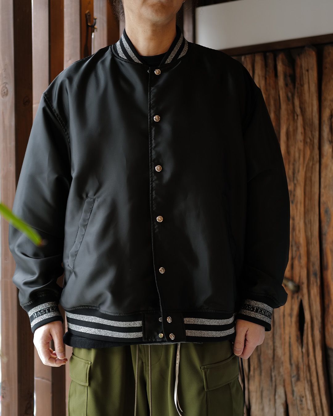 【mastermind JAPAN】 VERSITY JACKET  Black